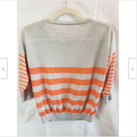 Anthropologie Bird Cage Sheer Knit Striped Sweater - Picture 5 of 6